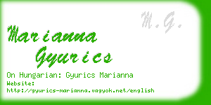 marianna gyurics business card